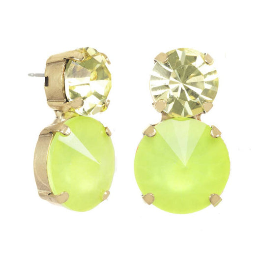 TOVA Maegan Electric Yellow Earrings