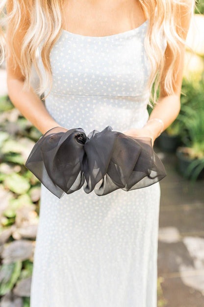 Courtney Chiffon Bow Barrette | Uniquely Claudia Boutique 