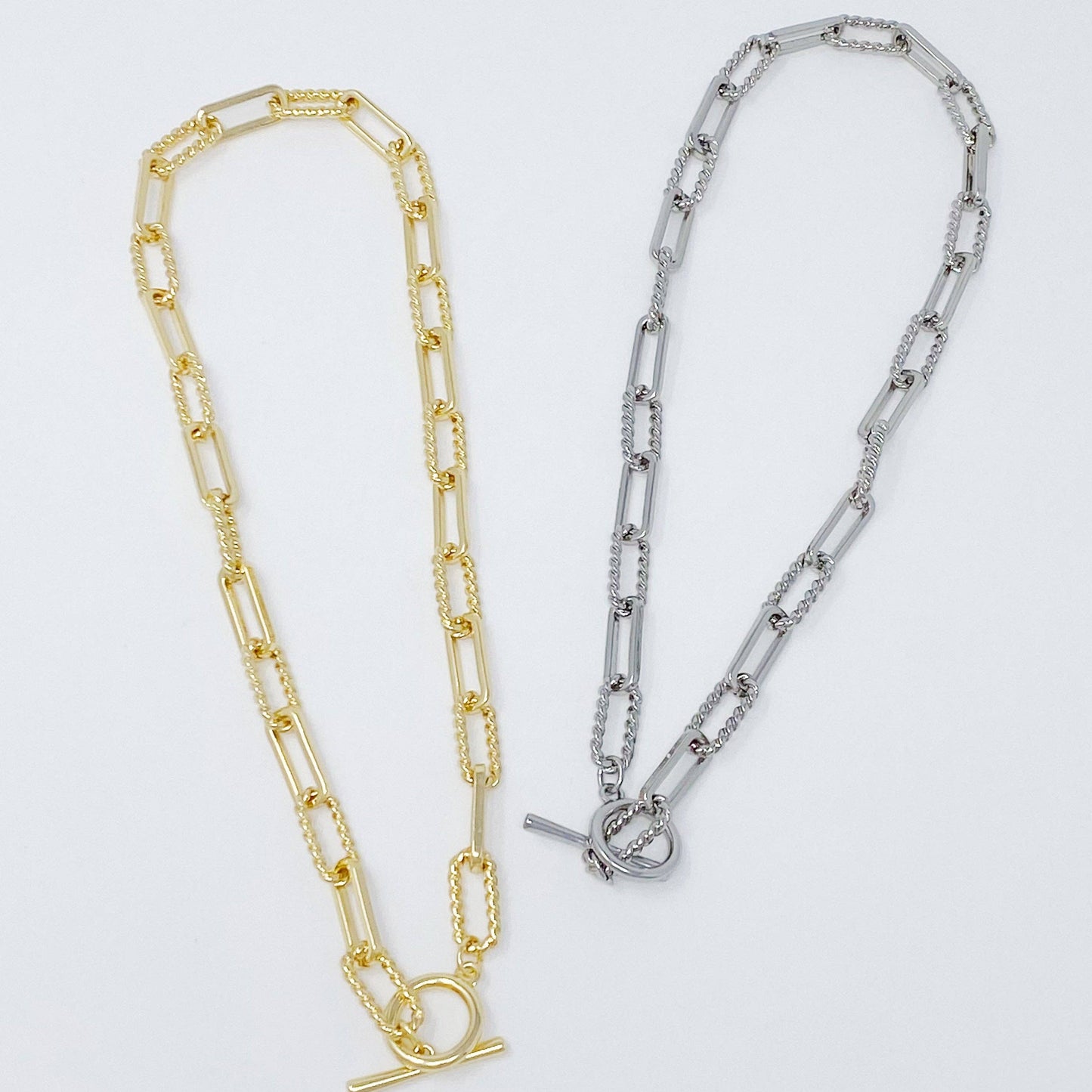 Toggle Chain Gold-Plated Link Necklace