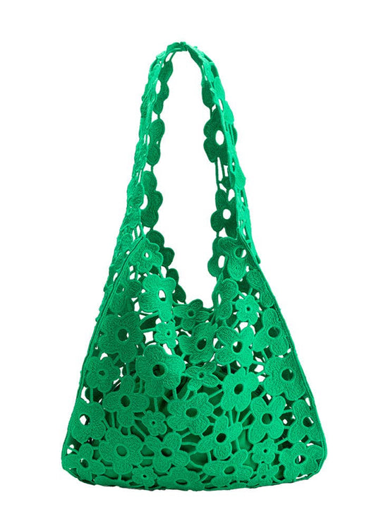 Aster Kelly Green Shoulder Lace Bag | Uniquely Claudia Boutique