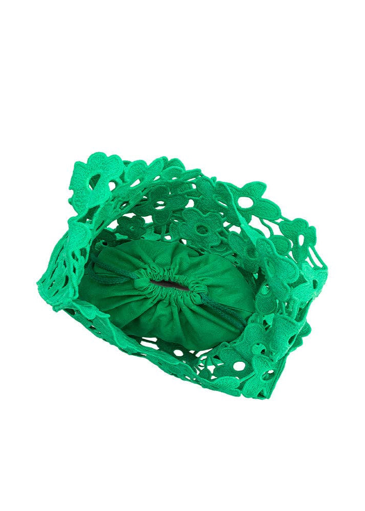 Aster Kelly Green Shoulder Lace Bag | Uniquely Claudia Boutique