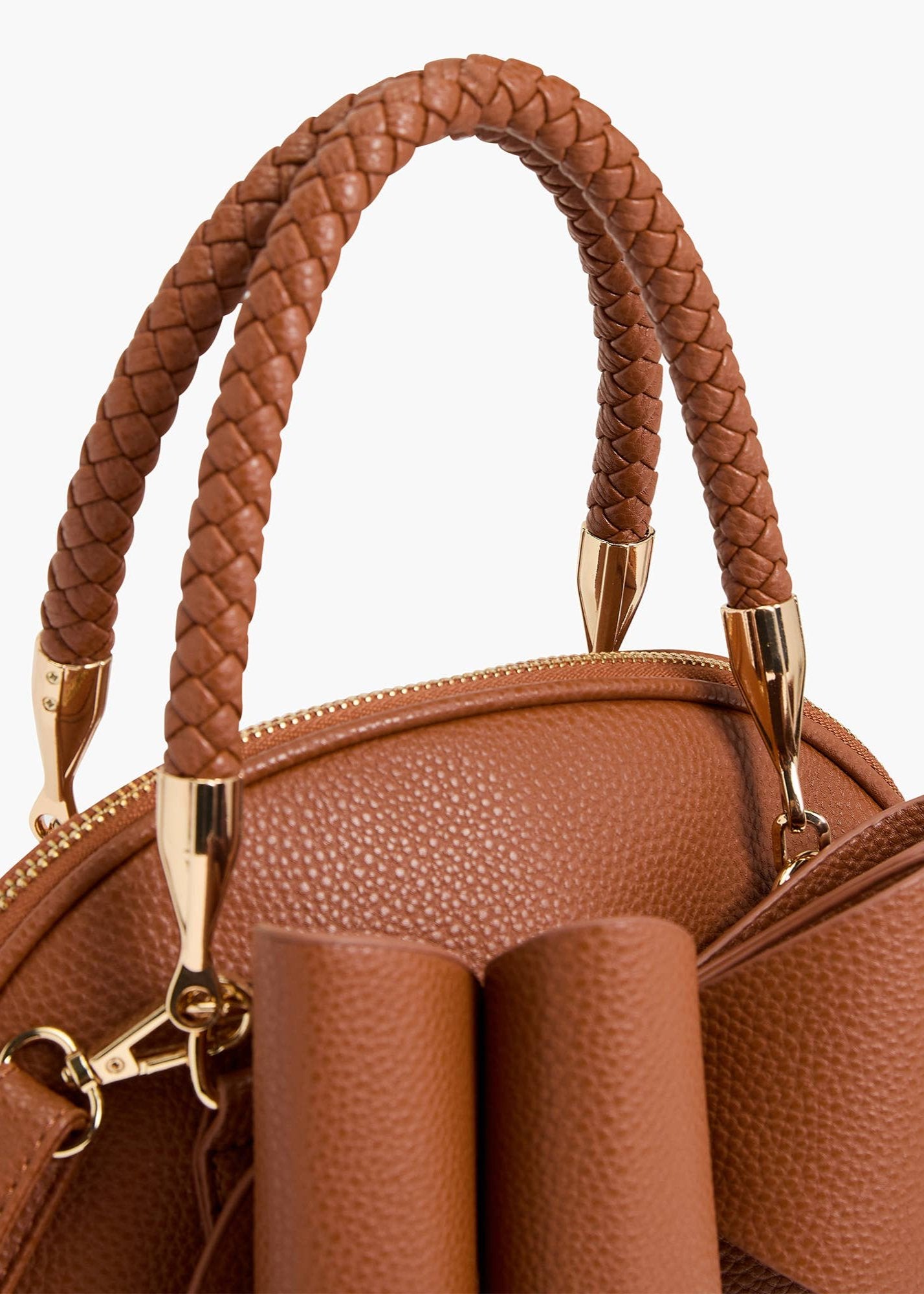 Bea Braided Top Handle Satchel | Uniquely Claudia Boutique