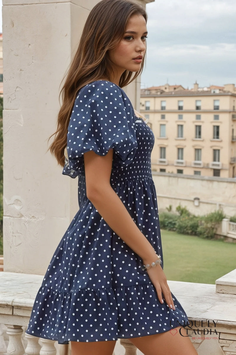 Brianna Polka Dot Mini Dress