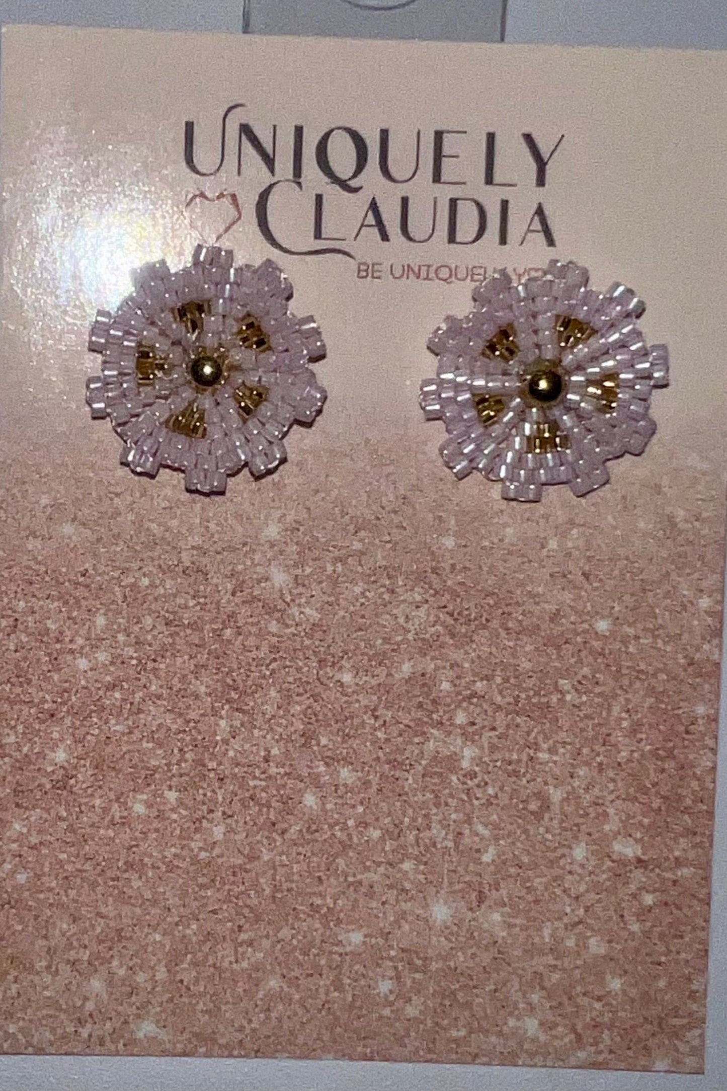 Daisy Miyuki Beads Stud Earrings | Uniquely Claudia Boutique 