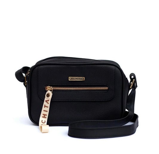 PARCHITA Shitake Black Handbag