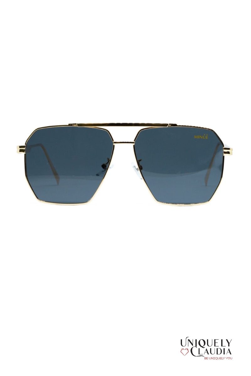 Harlow Black Goldtone Sunglasses | Uniquely Claudia Boutique 