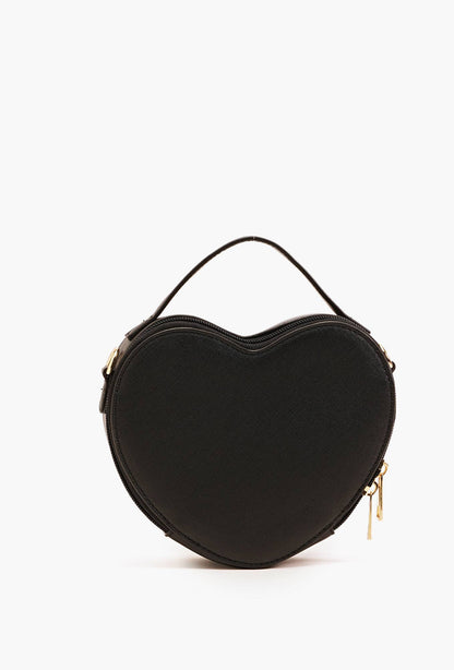 Heart Breaker Black Crossbody Bag