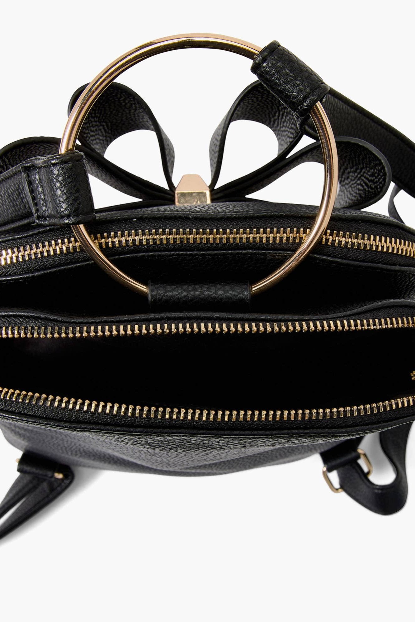 Jasmine Bowtie Backpack Handbag: Black | Uniquely Claudia Boutique