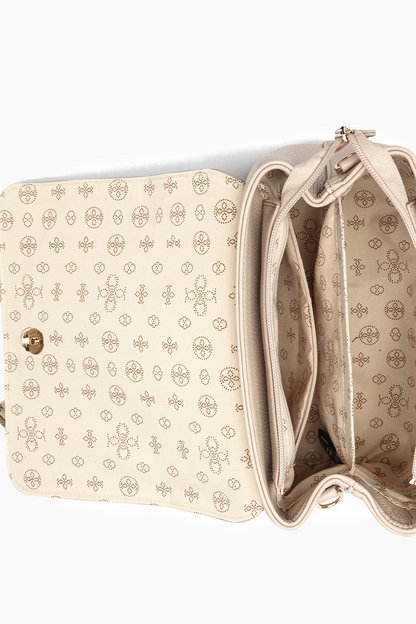 Jasmine Bowtie Crossbody Beige Bag | Uniquely Claudia Boutique