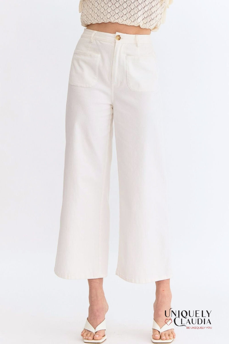 Kelly Off-White Culotte Pants