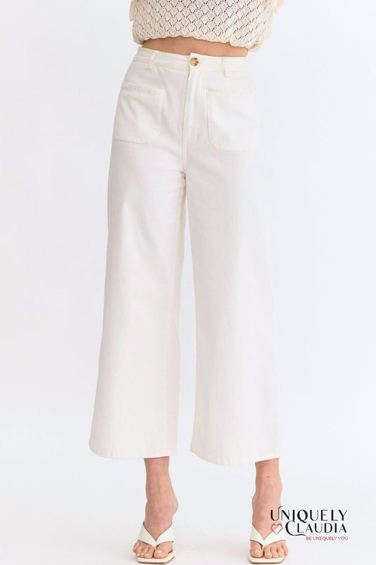 Kelly Off-White Culotte Pants