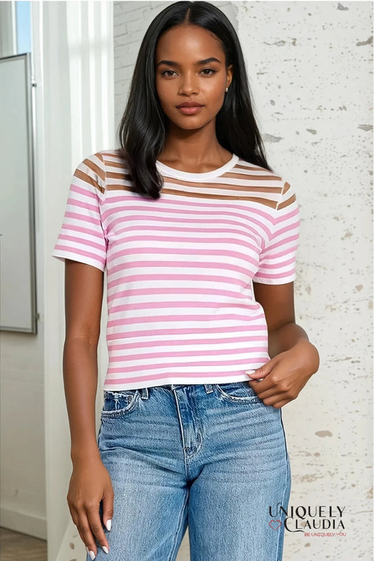 Loving My Stripes Tee | Uniquely Claudia Boutique