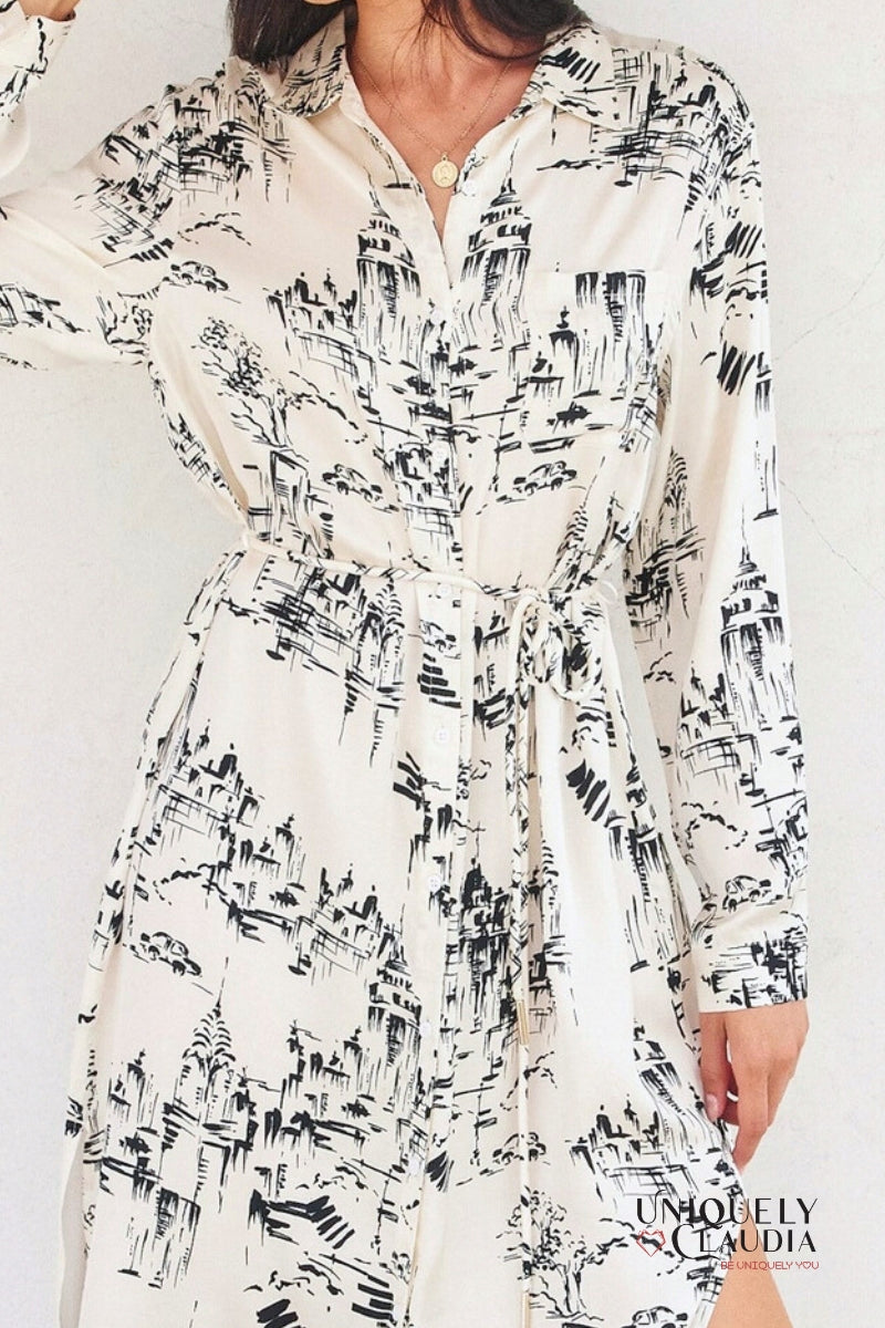 On A Cloud Longline Shirt Dress