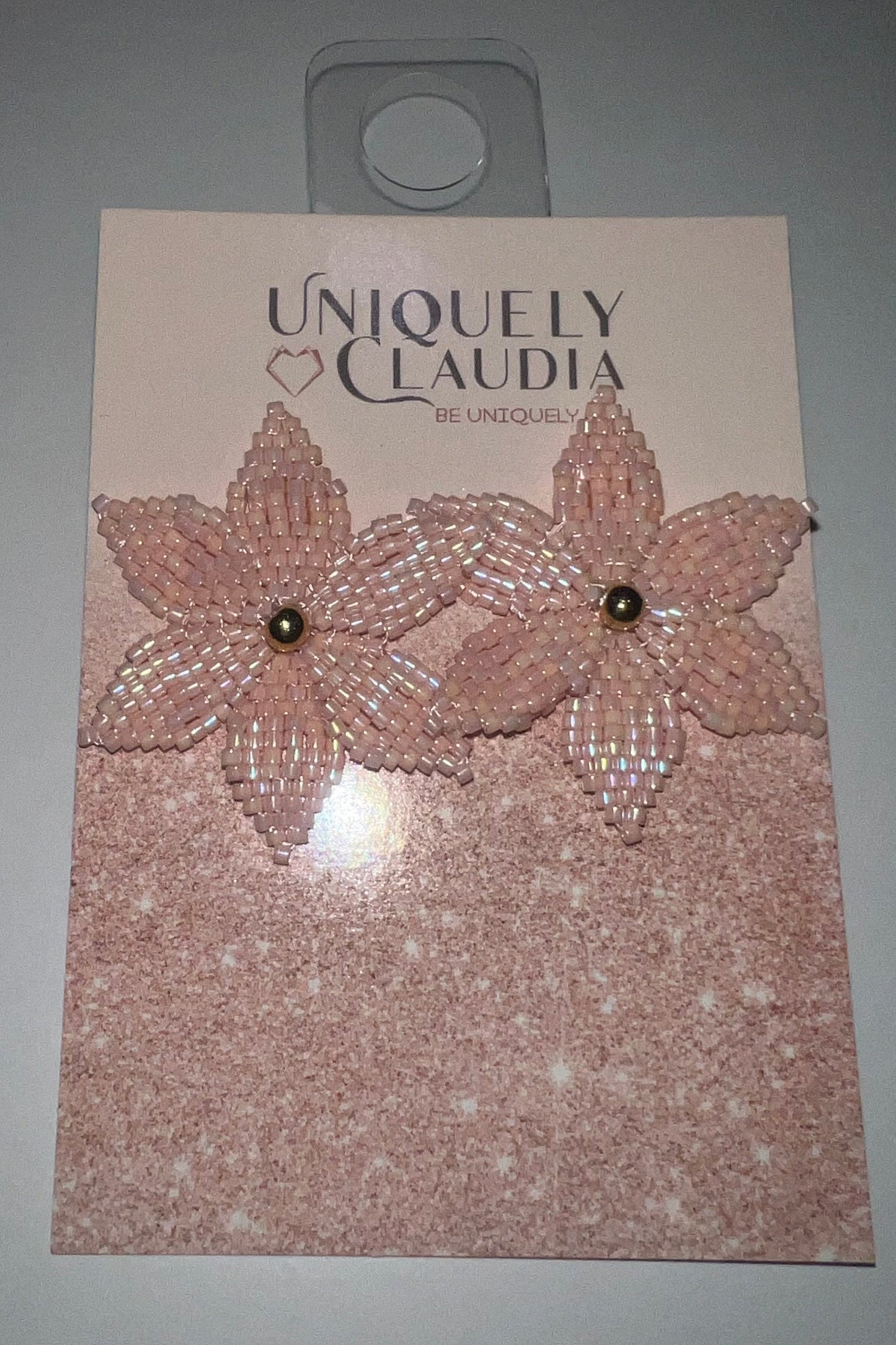 Orchid Miyuki Beads Stud Earrings | Uniquely Claudia Boutique 