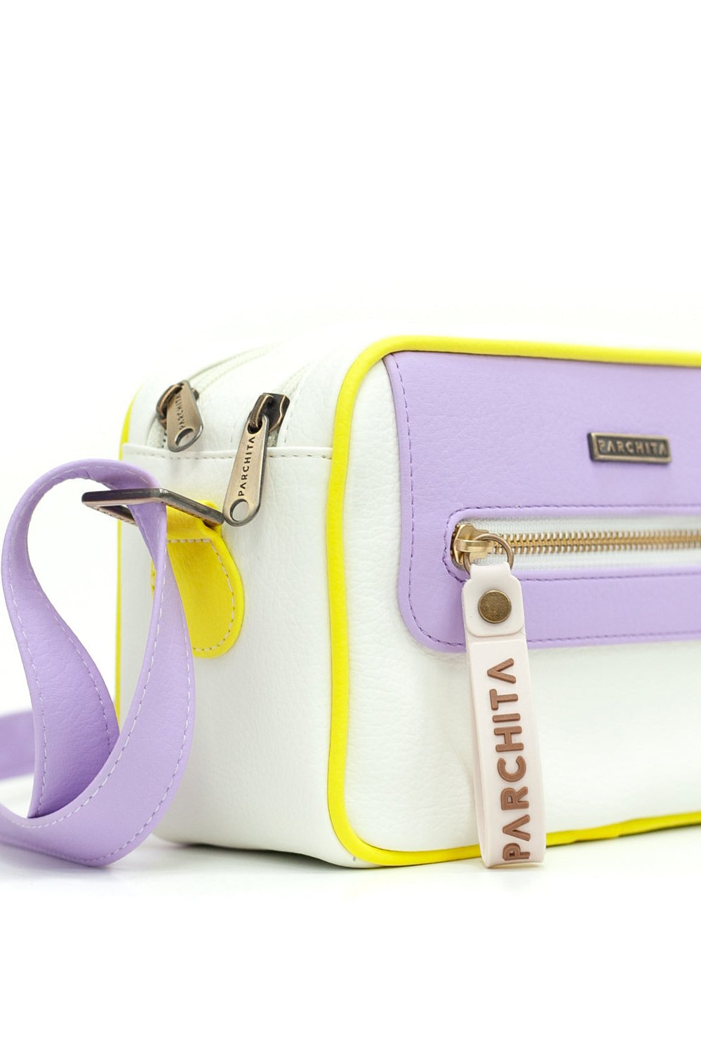 PARCHITA Shitake White Handbag | Uniquely Claudia Boutique 