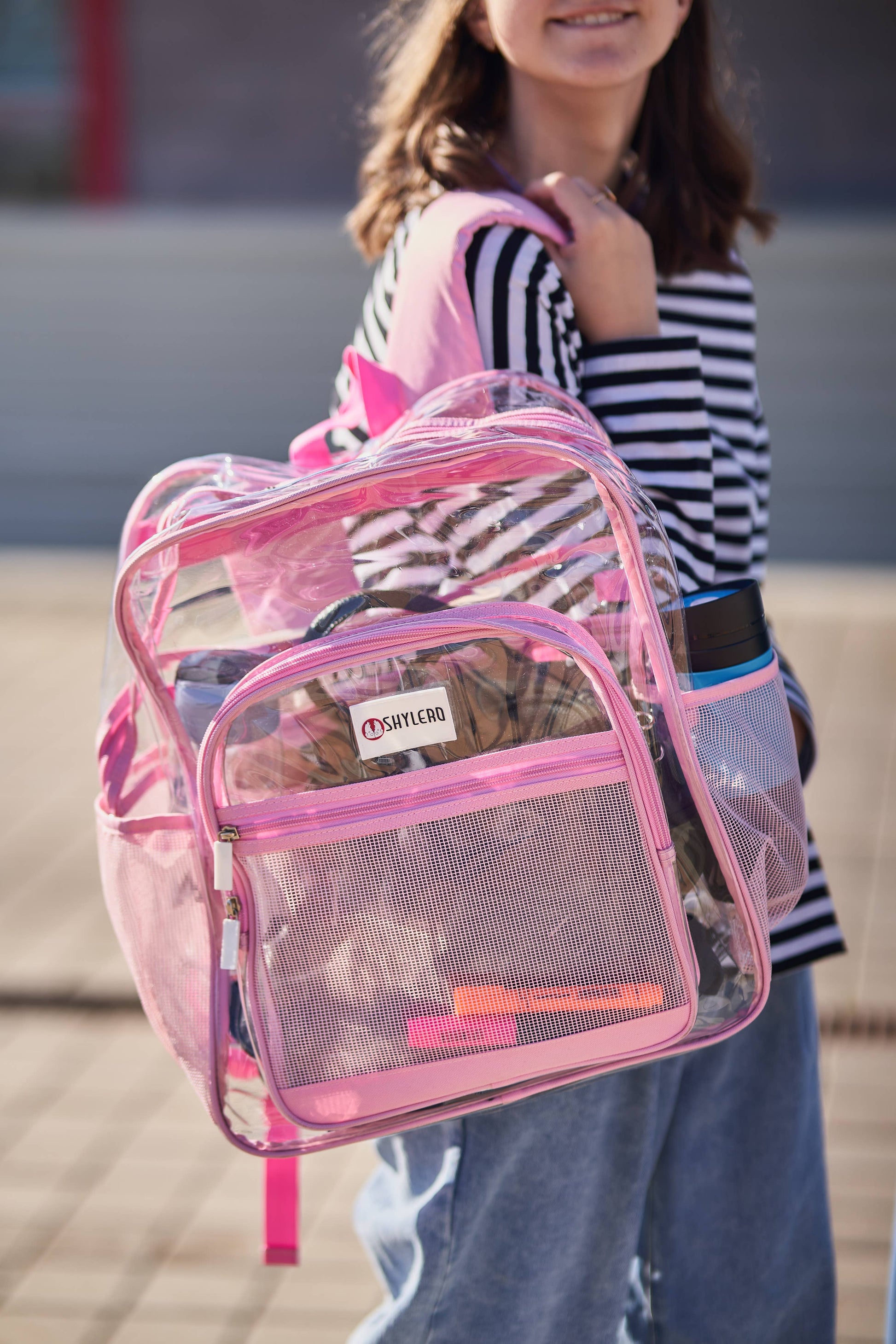 Pink Clear Backpack | Uniquely Claudia Boutique