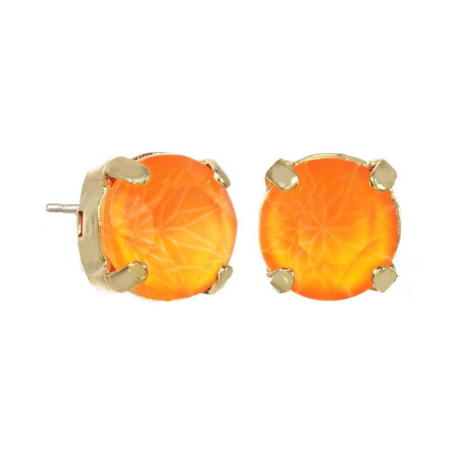 TOVA Oakland Electric Orange Studs