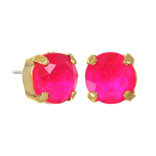 TOVA Oakland Electric Pink Studs