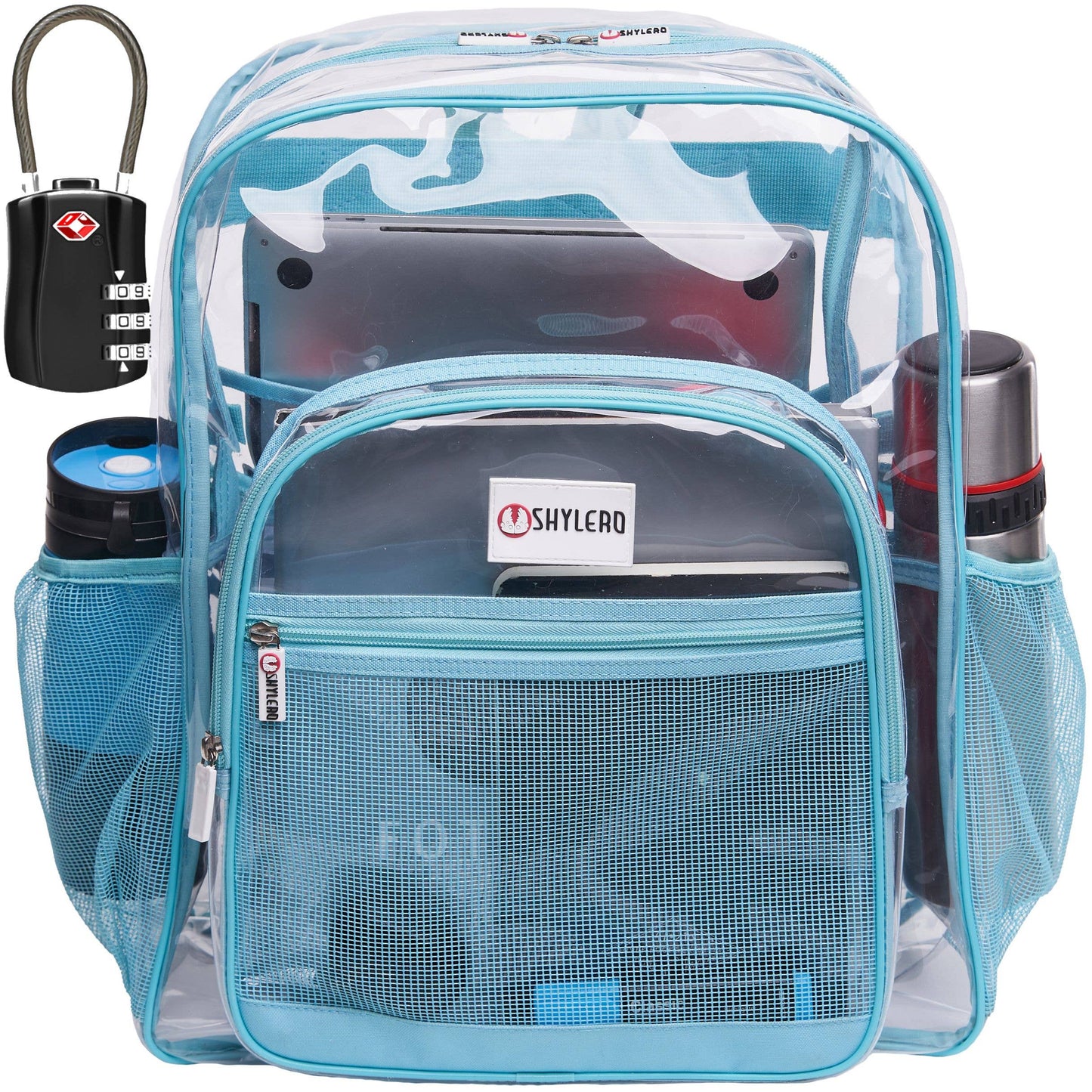 Turquoise Clear Backpack | Uniquely Claudia Boutique 