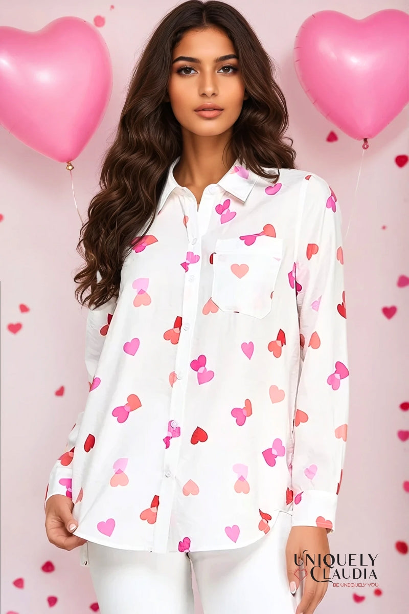 You Have My Heart Blouse | Uniquely Claudia Boutique