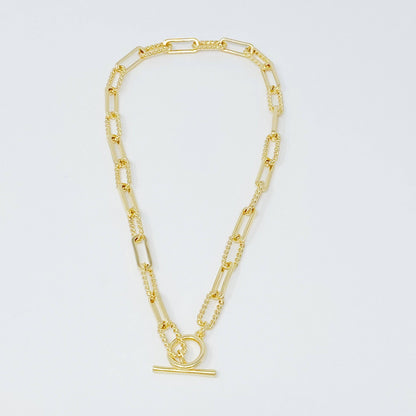 Toggle Chain Gold-Plated Link Necklace