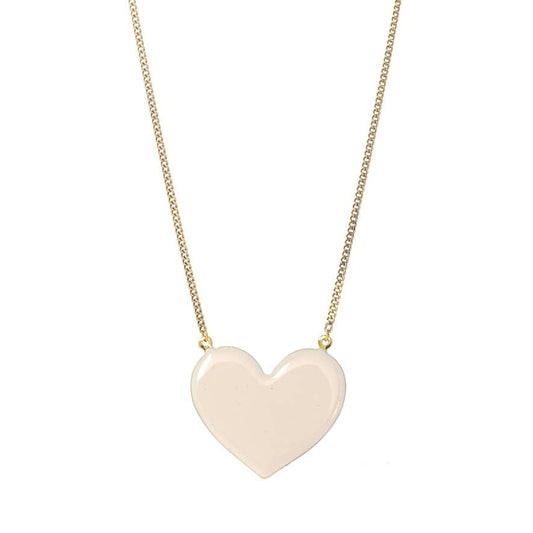 TOVA Fallin Light Pink Heart Necklace