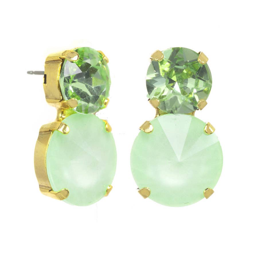 TOVA Maegan Electric Green Earrings