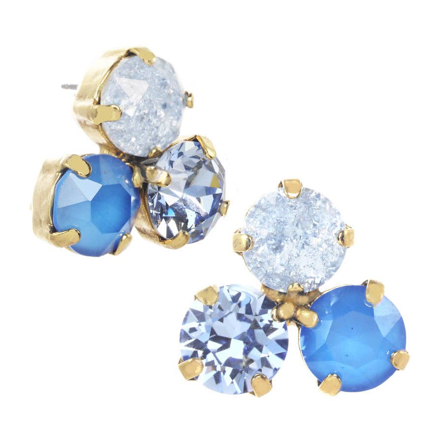 Ines ICE Earrings: Blue