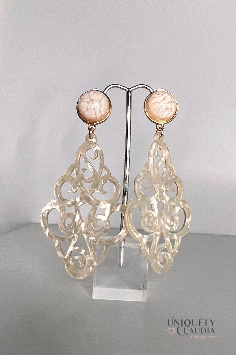 Marrakesh Lucite Fashion Earrings | Uniquely Claudia