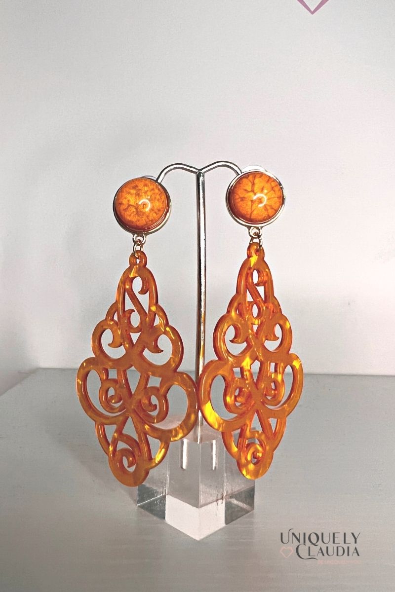 Marrakesh Lucite Fashion Earrings | Uniquely Claudia