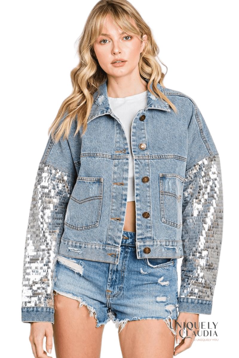 SEQUIN POCKET DENIM JACKET 🌸 SIZES AVAILABLE UPTO XL DM TO ORDER 🌸🌸  Delivery Time : 5-7 Days ⏰ 🎀Order us at Dm or whatsapp(9654971767) 🎀 P… |  Instagram